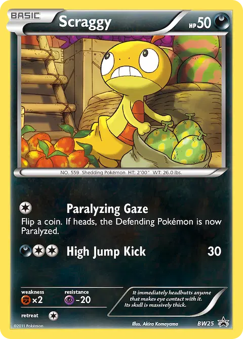 Scraggy, BW Black Star Promos BW25