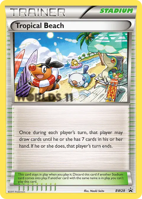 Tropical Beach, BW Black Star Promos BW28