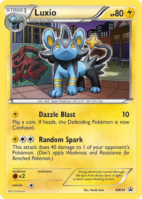 Luxio, BW Black Star Promos BW34