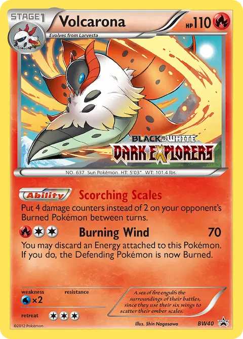 Volcarona, BW Black Star Promos BW40