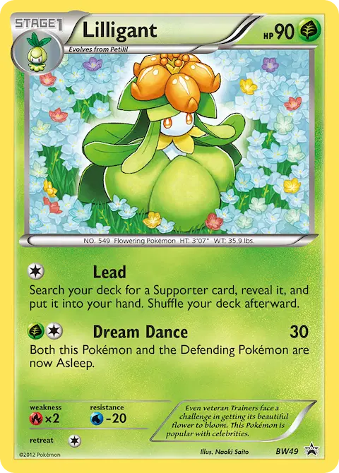 Lilligant, BW Black Star Promos BW49