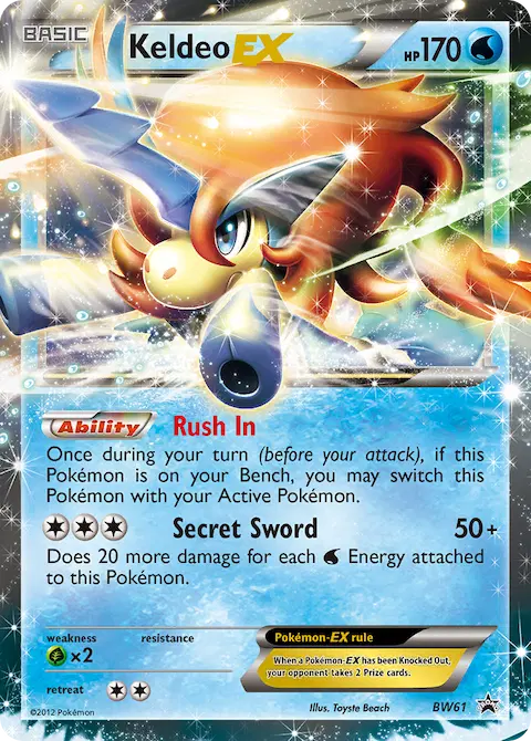 Keldeo-EX, BW Black Star Promos BW61