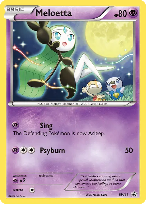 Meloetta, BW Black Star Promos BW68
