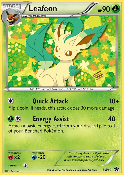 Leafeon, BW Black Star Promos BW87