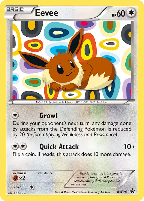 Eevee, BW Black Star Promos BW94