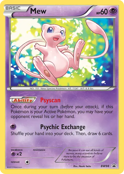 Mew, BW Black Star Promos BW98