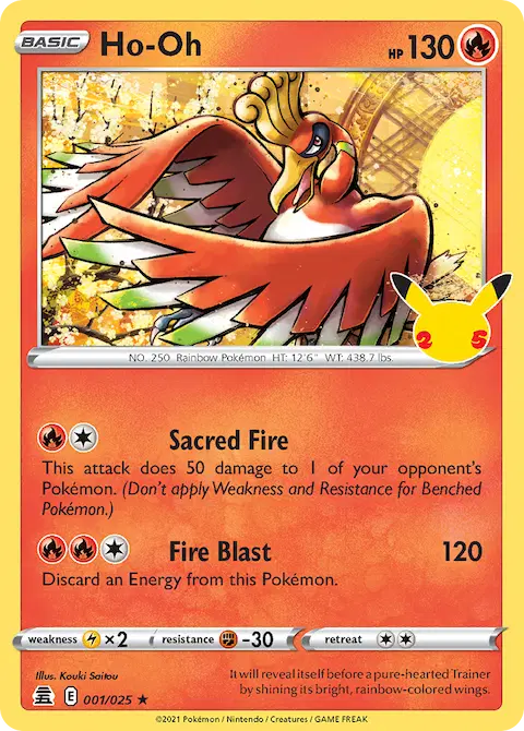 Ho-Oh, Celebrations 1/25