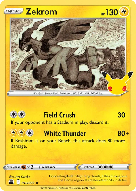 Zekrom, Celebrations 10/25