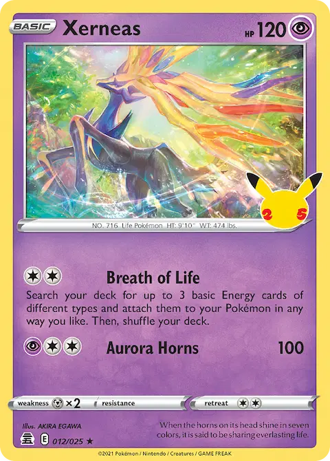 Xerneas, Celebrations 12/25