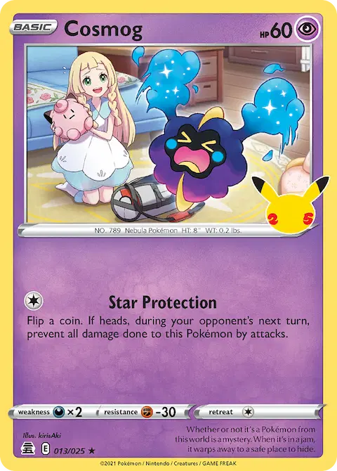 Cosmog, Celebrations 13/25