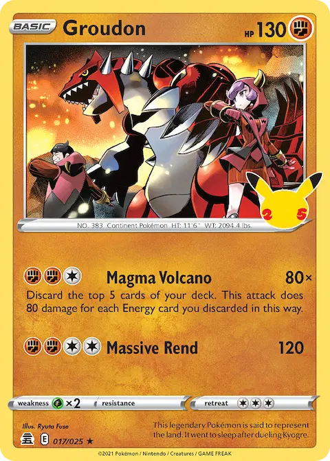Groudon, Celebrations 17/25