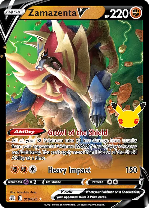Zamazenta V, Celebrations 18/25