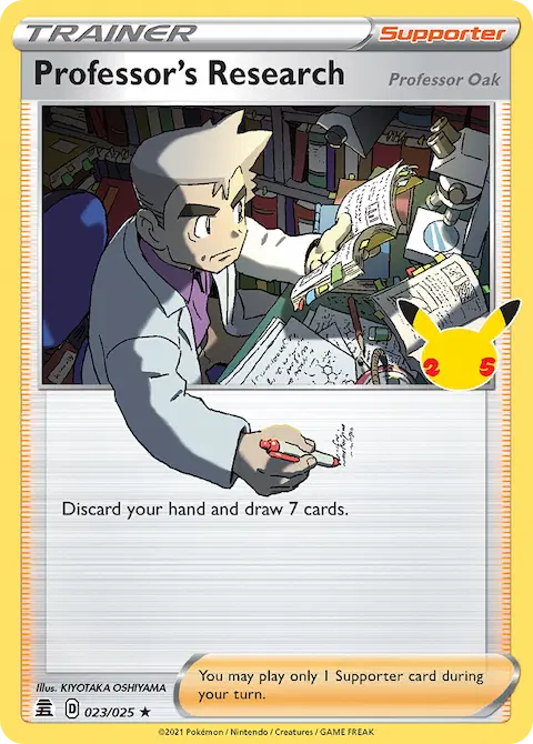 Professor's Research (Professor Oak), Celebrations 23/25