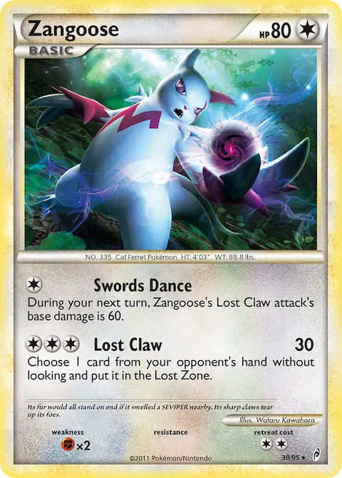 Zangoose, Call of Legends 39/95