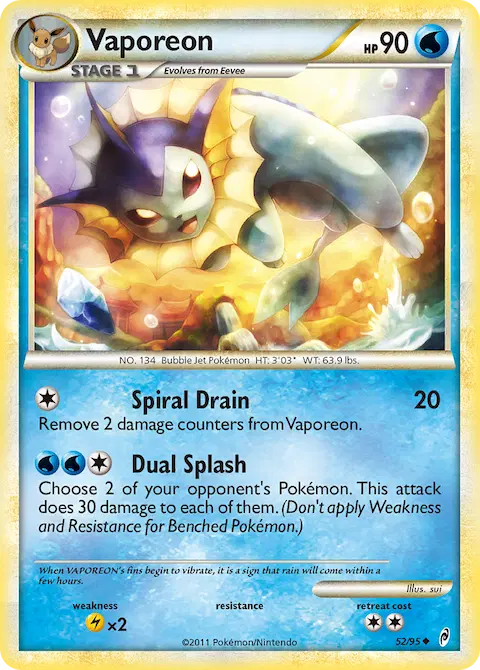 Vaporeon, Call of Legends 52/95