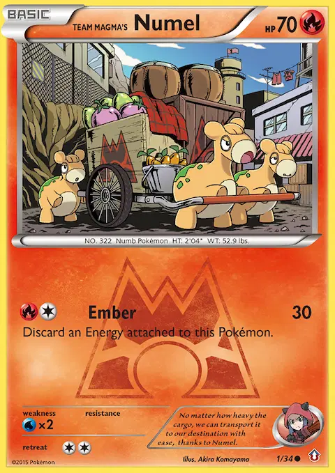 Team Magma's Numel, Double Crisis 1/34
