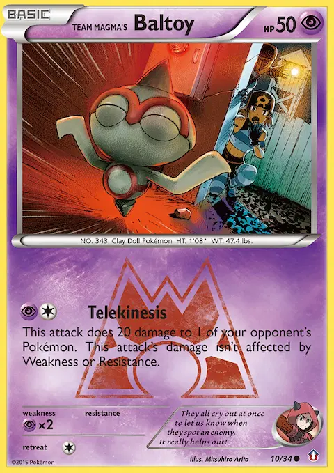 Team Magma's Baltoy, Double Crisis 10/34