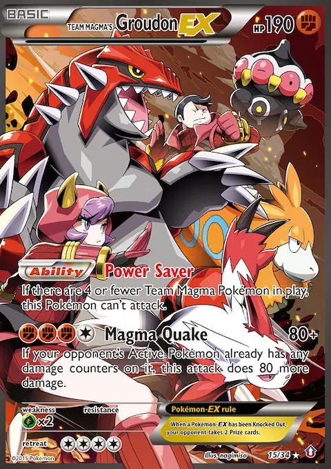 Team Magma's Groudon EX, Double Crisis 15/34