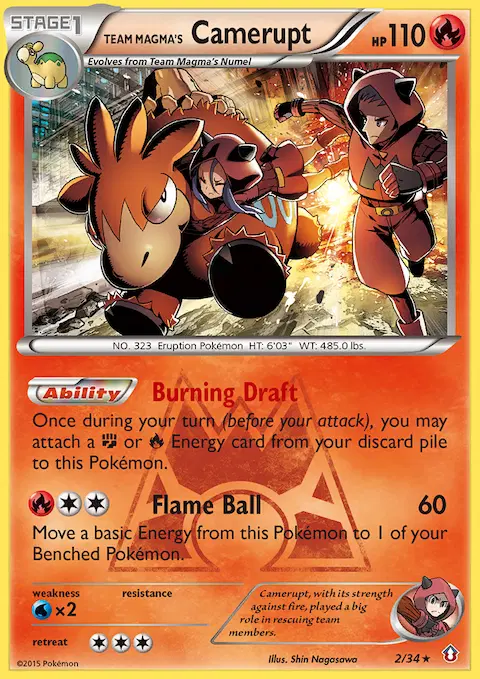 Team Magma's Camerupt, Double Crisis 2/34