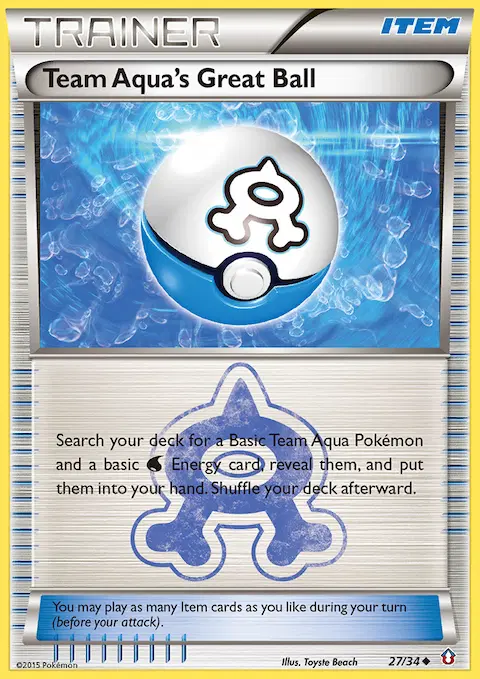 Team Aqua's Great Ball, Double Crisis 27/34