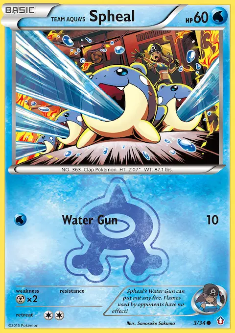 Team Aqua's Spheal, Double Crisis 3/34