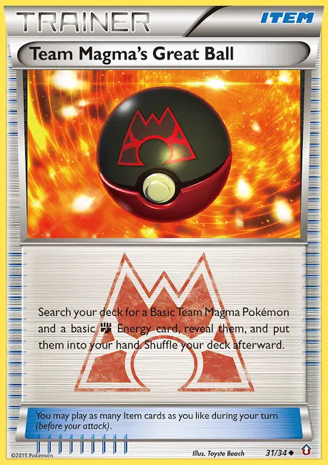 Team Magma's Great Ball, Double Crisis 31/34
