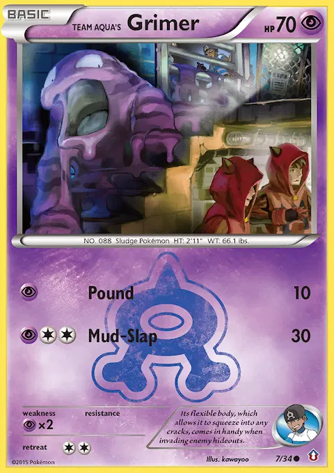 Team Aqua's Grimer, Double Crisis 7/34