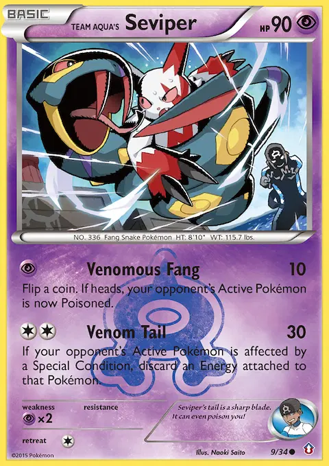 Team Aqua's Seviper, Double Crisis 9/34