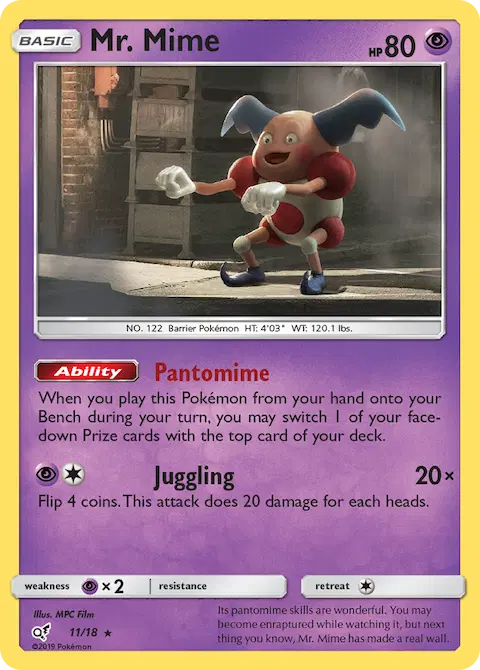 Mr. Mime, Detective Pikachu 11/18