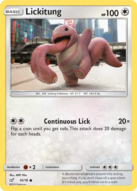 Lickitung, Detective Pikachu 16/18
