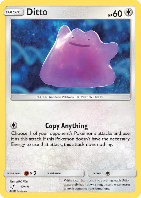 Ditto, Detective Pikachu 17/18