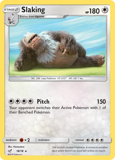 Slaking, Detective Pikachu 18/18