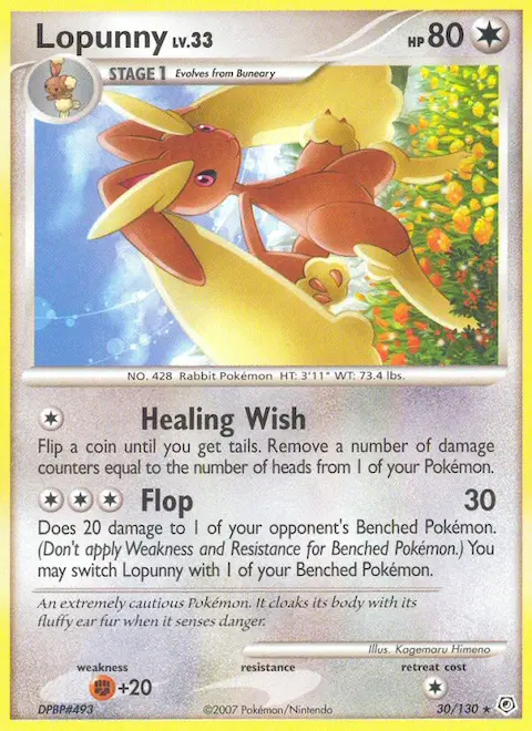 Lopunny, Diamond & Pearl 30/130