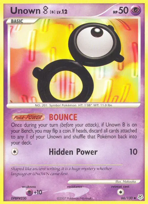 Unown B, Diamond & Pearl 66/130