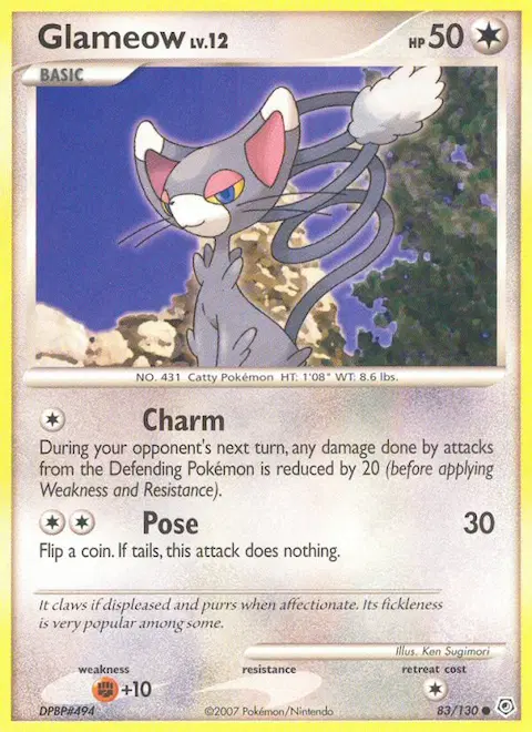 Glameow, Diamond & Pearl 83/130