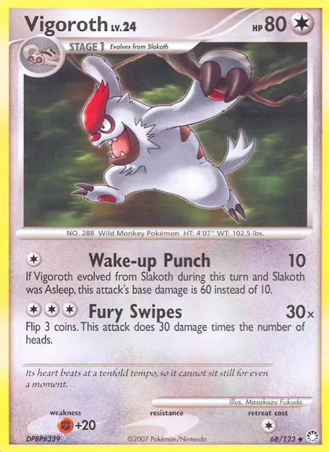 Vigoroth, Mysterious Treasures 68/123