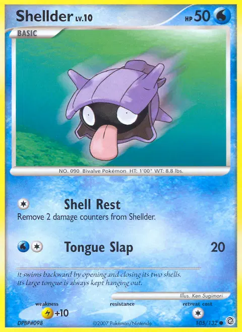 Shellder, Secret Wonders 105/132