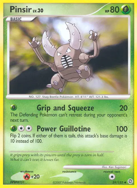 Pinsir, Secret Wonders 59/132