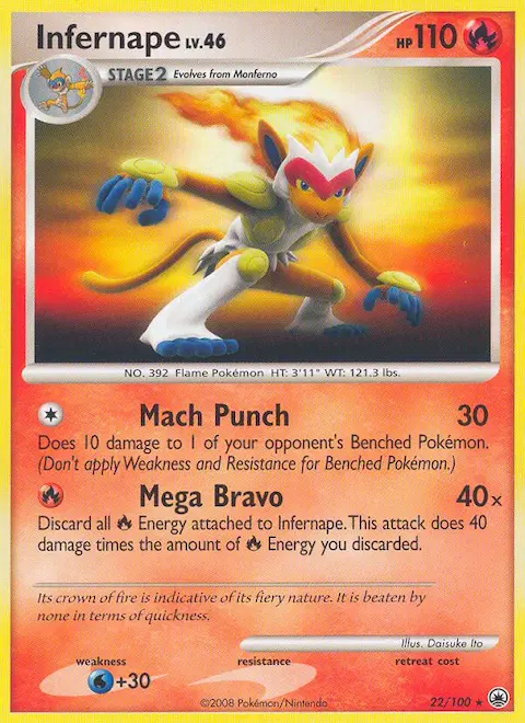 Infernape, Majestic Dawn 22/100