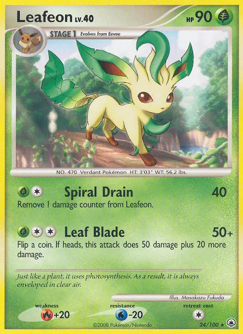 Leafeon, Majestic Dawn 24/100