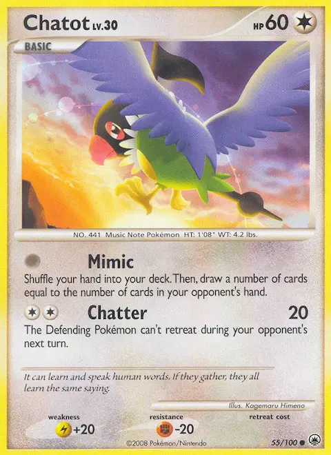 Chatot, Majestic Dawn 55/100