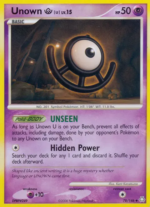 Unown U, Legends Awakened 78/146