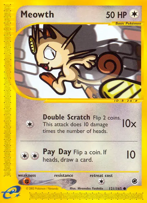 Meowth, Expedition Base Set 121/165