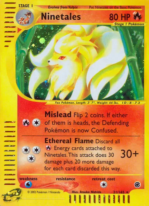 Ninetales, Expedition Base Set 21/165