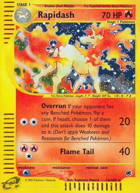 Rapidash, Expedition Base Set 26/165