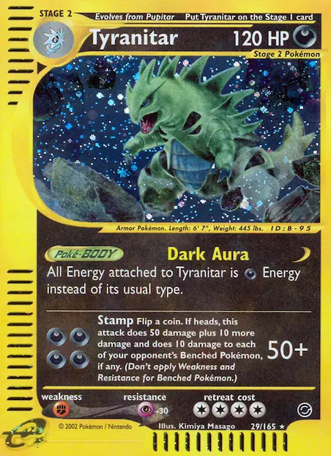 Tyranitar, Expedition Base Set 29/165