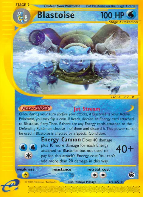 Blastoise, Expedition Base Set 37/165
