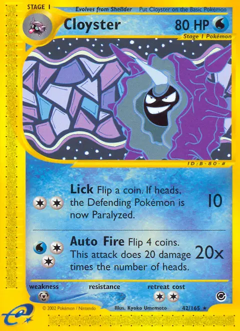 Cloyster, Expedition Base Set 42/165