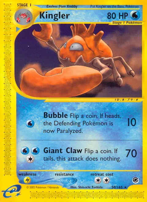 Kingler, Expedition Base Set 50/165