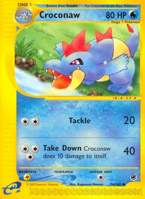 Croconaw, Expedition Base Set 74/165
